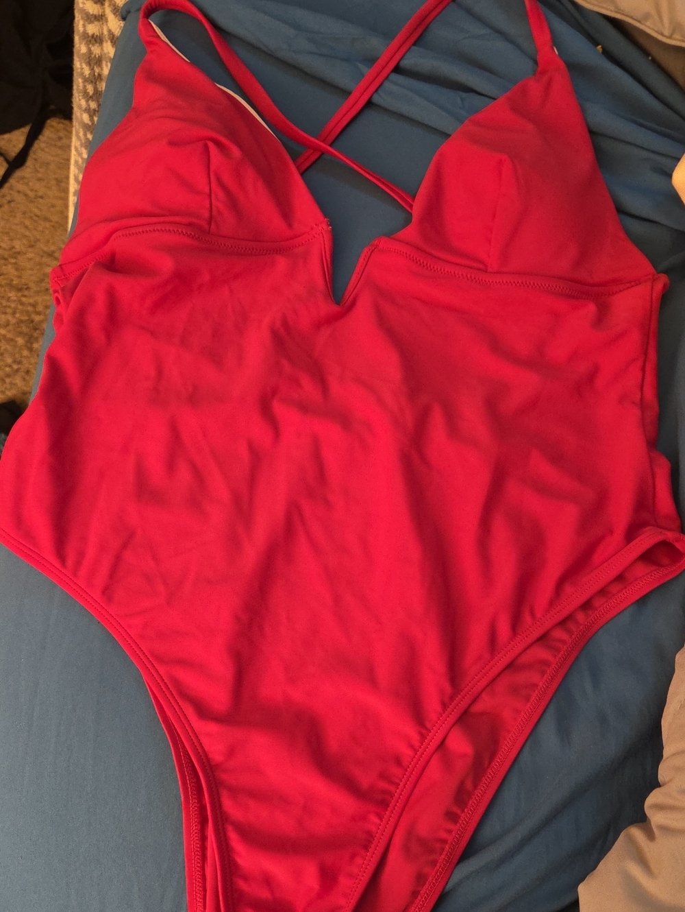 Cupshe Bright Pink One-Piece Swimsuit NWT
